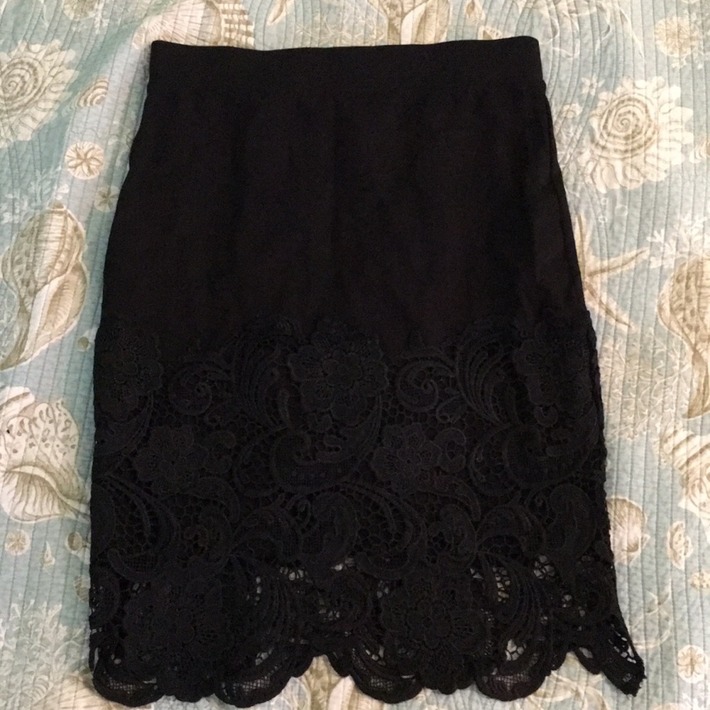 Black Lace Skirt